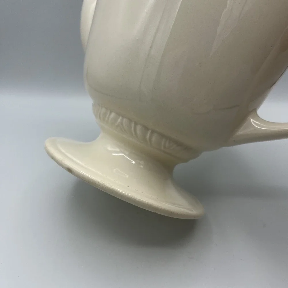 Rare Vintage Homer Laughlin Ivory Coffee Pot‎ Footed Liberty Pedestal Large
